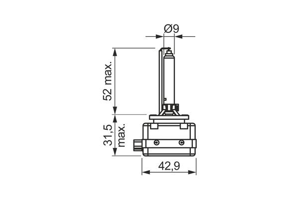Pære, forlygte - Xenonpære BOSCH D1S PK32d-2 12V BOSCH BOSCH