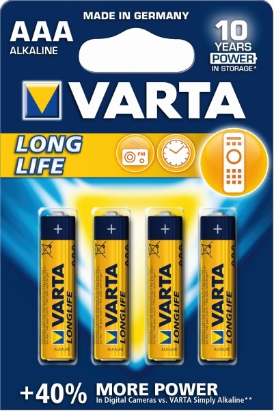 Tørbatteri - Alkalisk batteri AAA VARTA