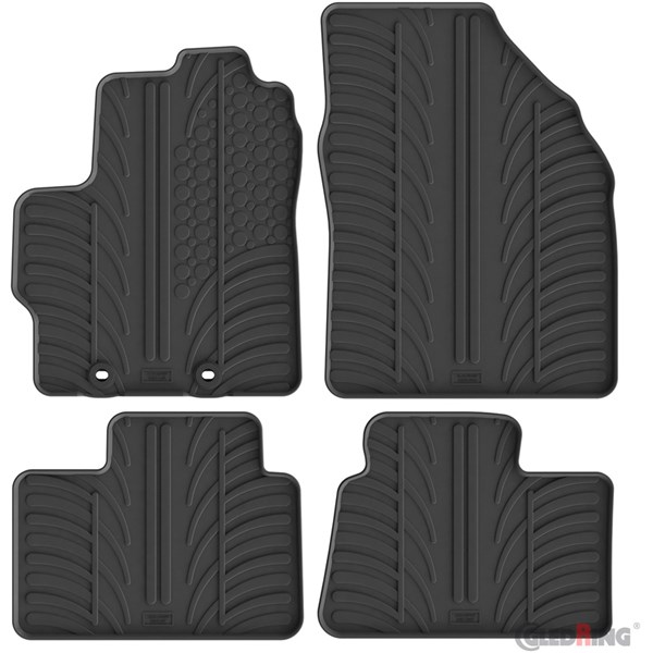 Gulvmåtter, sæt - Gummimåtter Toyota Aygo X 2022-, Foran eller ba GledRing