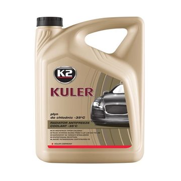 Kuler Long life -35°C Glykol Rød 5L K2 K2