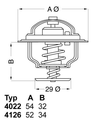 Termostat, kølemiddel BORGWARNER (WAHLER) BorgWarner (Wahler)