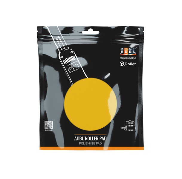 Poleringssvamp Adbl Roller Cut R 125mm Gul Hård Velcro ADBL ADBL
