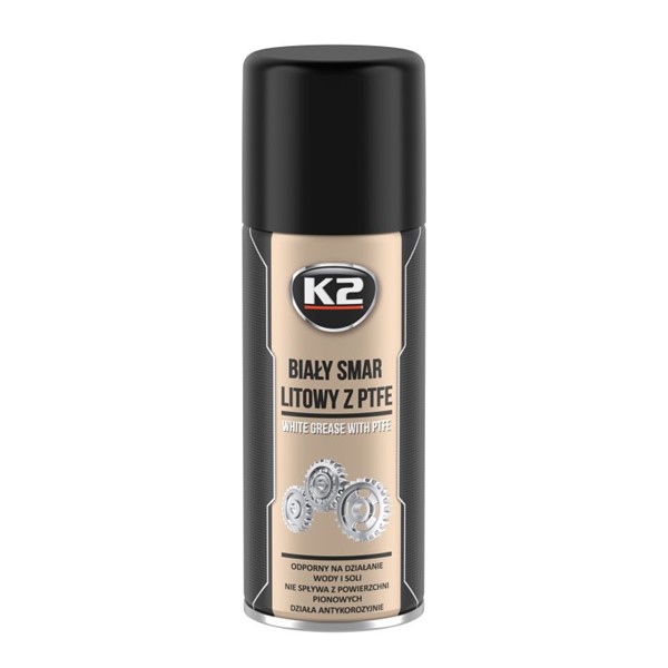 White Grease Pfte spray Lithiumfedt 400ml K2 K2