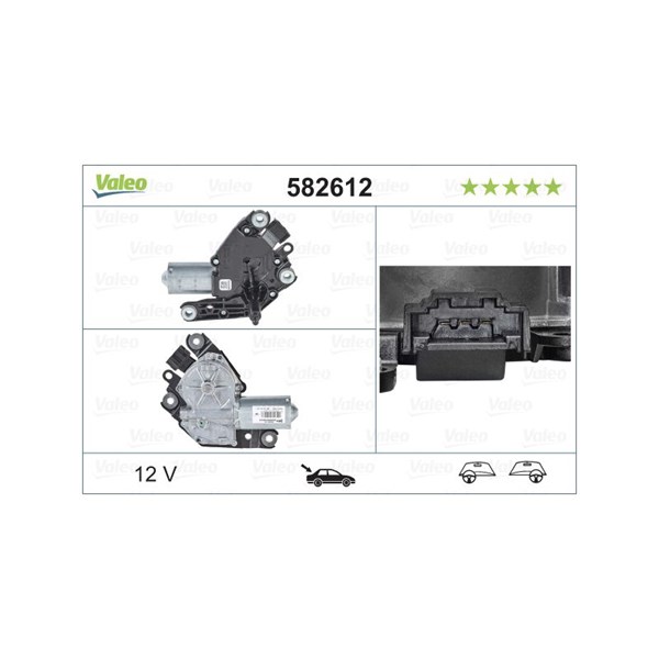 Viskermotor 12V, Bag VALEO VALEO