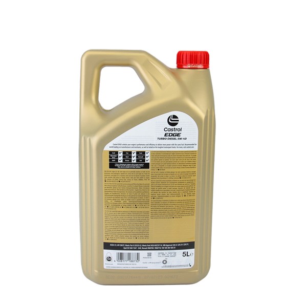 Castrol EDGE Turbo Diesel 5W-40 CASTROL Castrol EDGE Turbo Diesel 5W-40 CASTROL