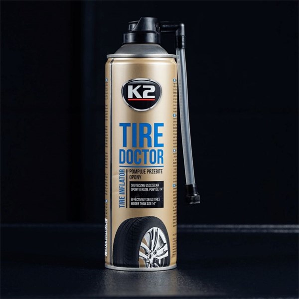 Dækreparationsspray - Punkteringsspray K2 Tire Doctor 535ml K2