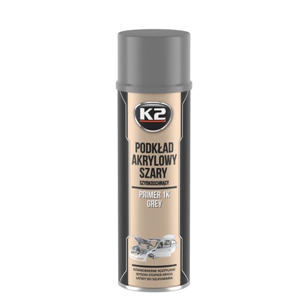 Primer Spraymaling grå 1K 500ml K2 K2