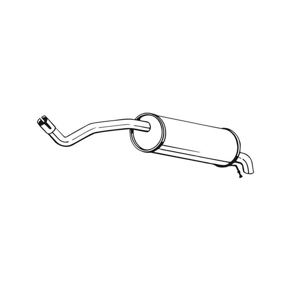 lyddæmper Bagerste BOSAL BOSAL