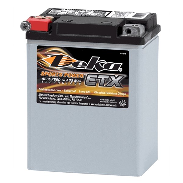 MC Startbatteri AGM DEKA ETX15 12V 14AH 12V DEKA Deka 