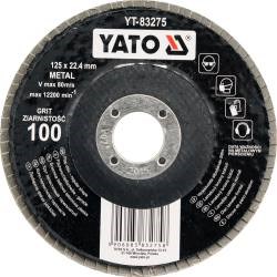 Flapdisc lamelrunde skive 125mm P100 type 27 Yato