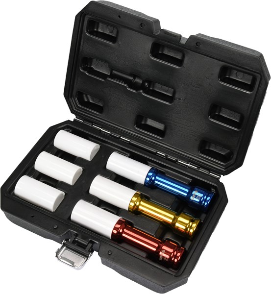 Lang Krafthylsesæt 1/2"- 15,17, 19, 21, 22 mm YATO Yato