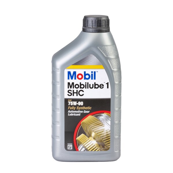 Gearolie - Gearkasseolie Mobilube 1 SHC 75W-90, 1L, Foraksel, Bag MOBIL