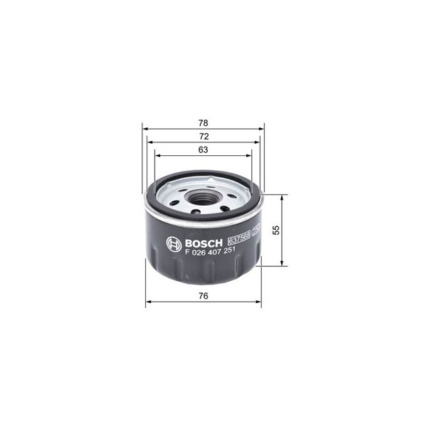 Oliefilter BOSCH BOSCH Oliefilter BOSCH BOSCH