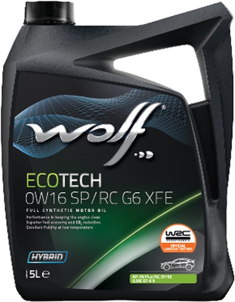WOLF ECOTECH 0W16 SP/RC G6 XFE WOLF