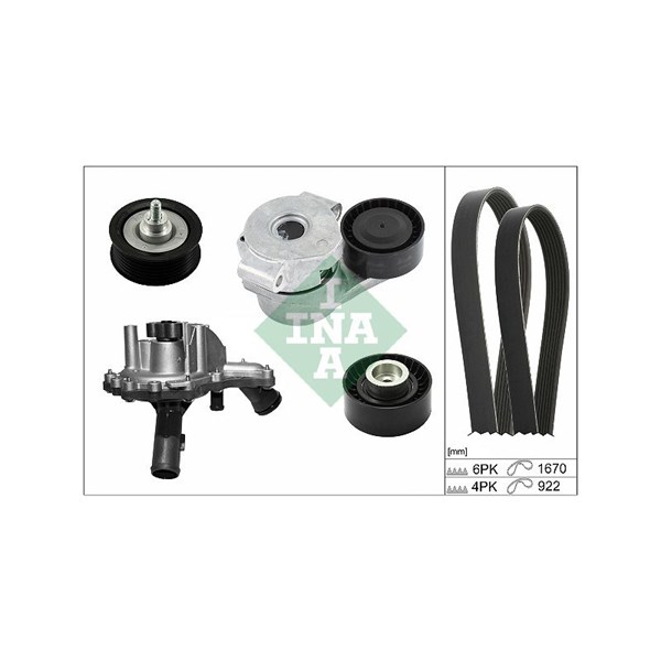 Vandpumpe + kileremssæt INA INA