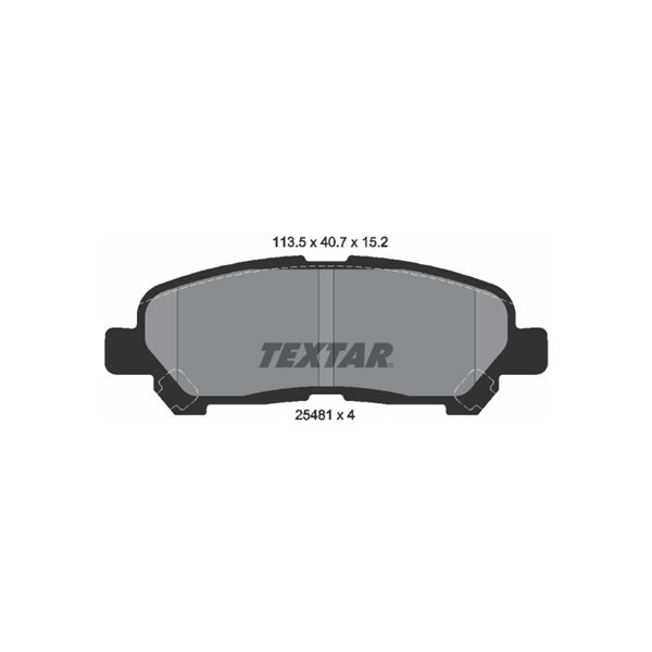 Bremseklodser, Bagaksel TEXTAR TEXTAR