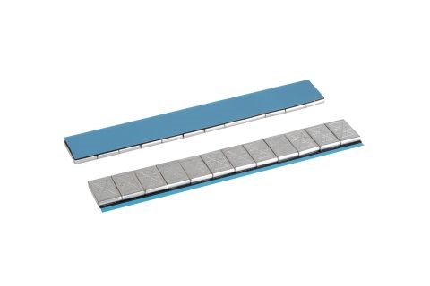 Balancering vægt Klistre 12x5g aluminiumfælg Grå 6kg