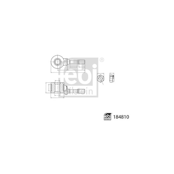 Stang/led, stabilisator, Ydre, Højre foraksel, Venstre foraksel F FEBI BILSTEIN