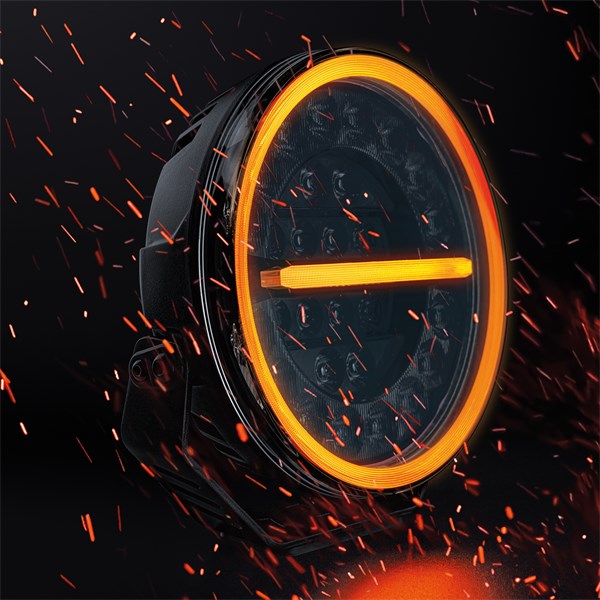 Tågelygte - Kørelys 9" Sort Extraljus Firefly STRANDS LIGHTING DI Strands Lighting Division