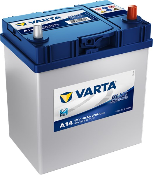 STARTBATTERI VARTA BLUE DYNAMIC A14 12V 40AH 330A VARTA