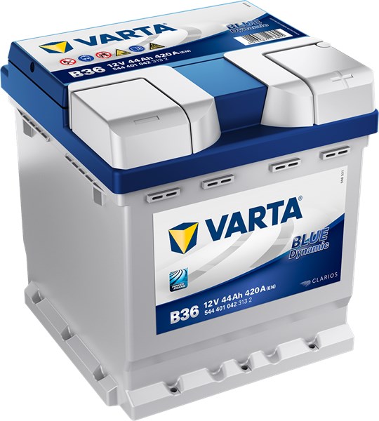 STARTBATTERI VARTA BLUE DYNAMIC B36 12V 44AH 420A VARTA