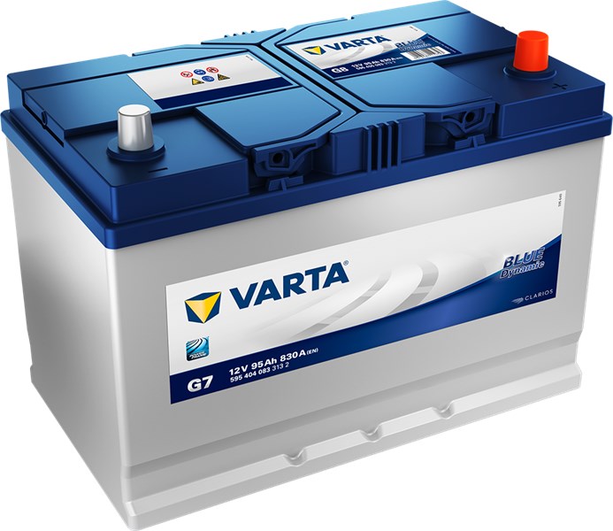 STARTBATTERI VARTA BLUE DYNAMIC G7 12V 95AH 830A VARTA