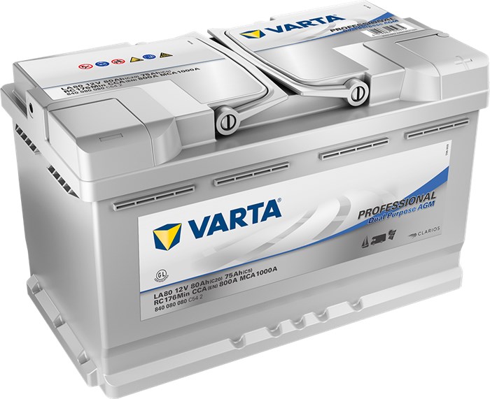Startbatteri Varta Prof Dp Agm La80 80ah 800a VARTA