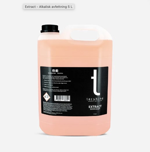 Extract Degreaser Alkalisk affedtning 5L TERSHINE Tershine