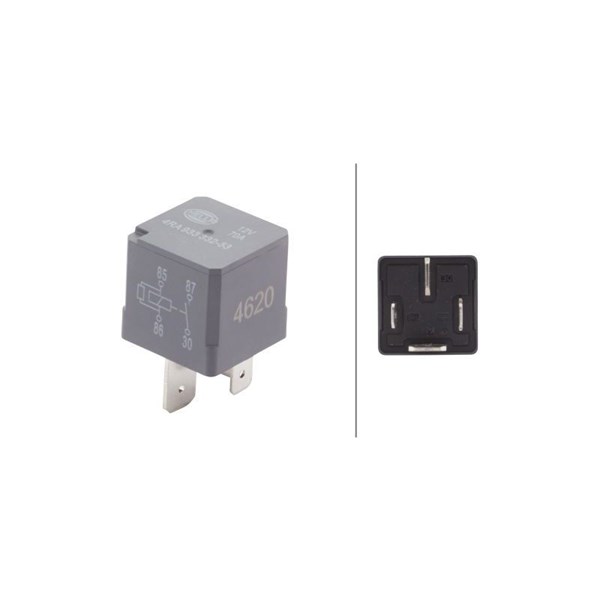 Relæ, ABS 12V, Bagagerum, Kabine, Motorrum HELLA HELLA