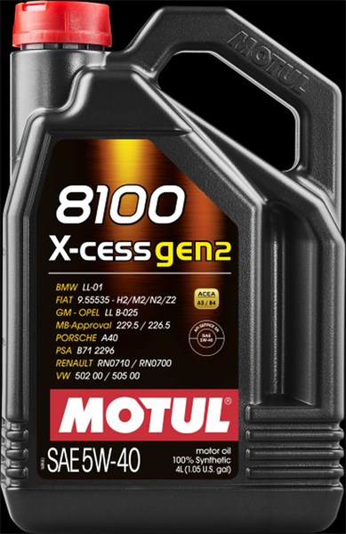 8100 X-CESS GEN2 5W-40 MOTUL