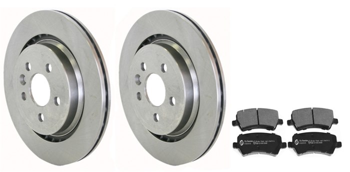 Bremsesæt, Skivebremser Ventileret, Bagaksel