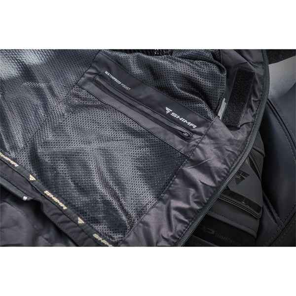 Arbejdsjakke - MC Her LÆDER MESH jakke SHIMA PISTON Sort-50 SHIMA SHIMA