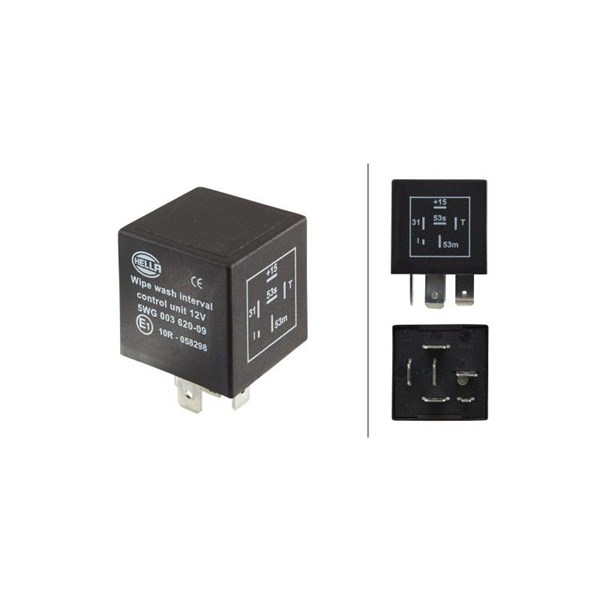 Relæ, visker/vasker interval 12V HELLA HELLA