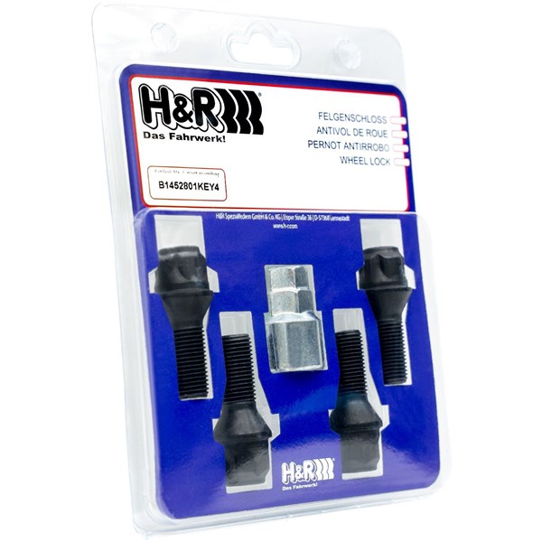 Wheel-Lock set wheel nut M12 conical seat 60° H&R SPEZIALFEDERN H&R Spezialfedern