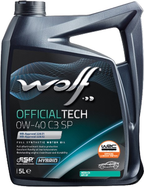 WOLF OFFICIALTECH 0W-40 C3 SP WOLF