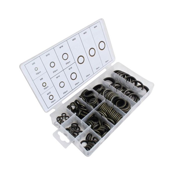 Assorteret sæt med forseglingringe, 150 stk