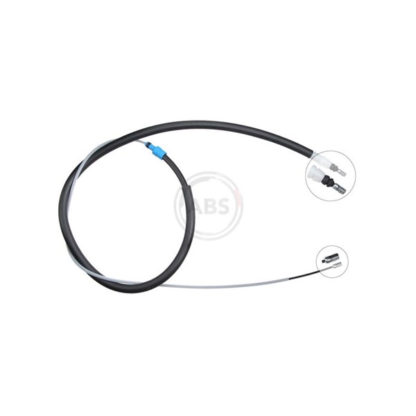 Håndbremsekabel, Bagved til højre, Bagved til venstre