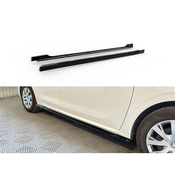 Sideskørter Motordrome Peugeot 208 I 2012–2021 ABS sort Motordrome
