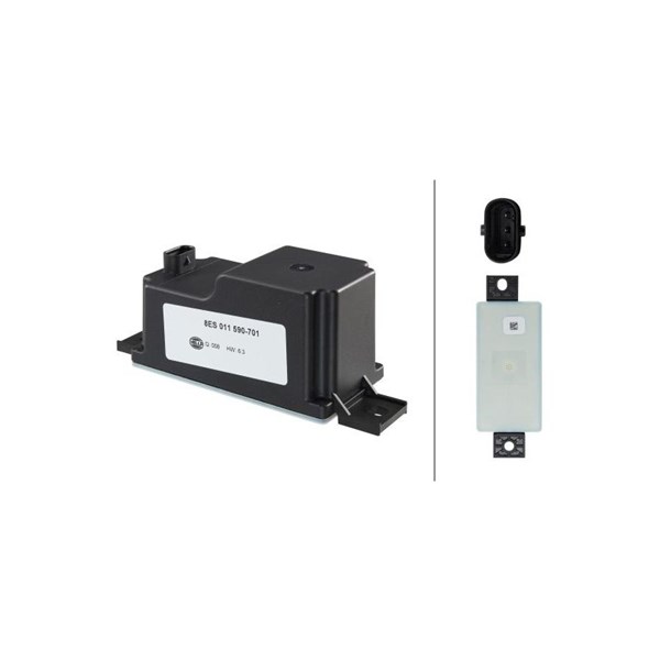 Spændingsstabilisator, start-/stop-system, Passagerside HELLA HELLA
