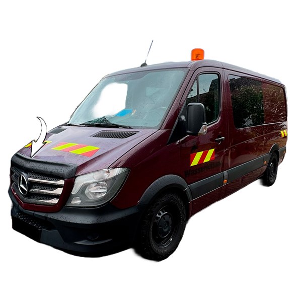 Motorhjelm Merc Sprinter W906 FL 2014-2018 - Ver 2 ONEWAY OneWay