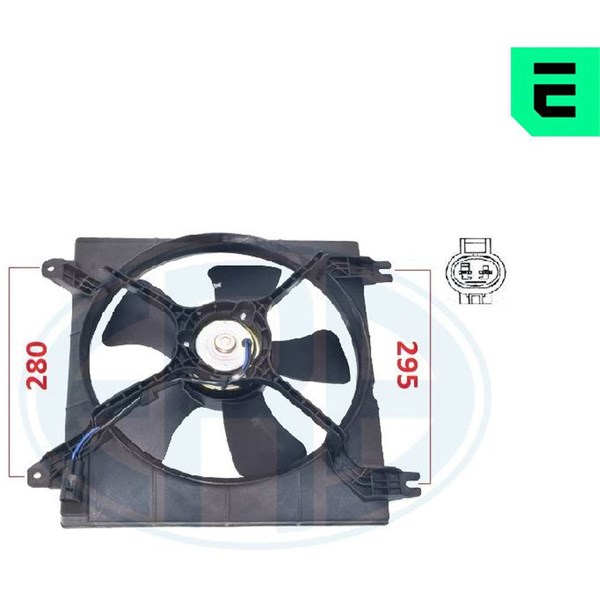 Ventilator, motorkøling 12V