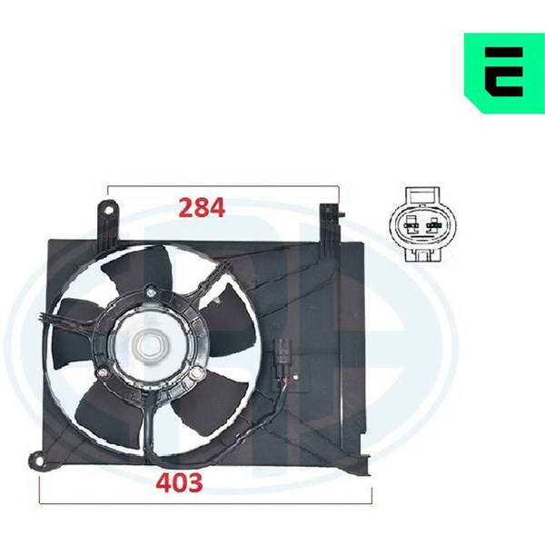 Ventilator, motorkøling 12V