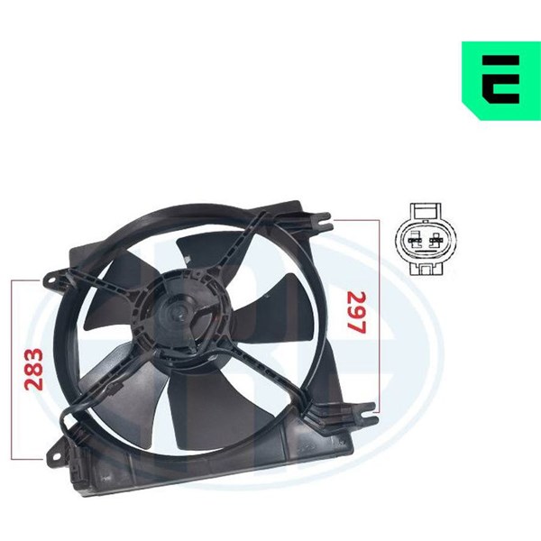 Ventilator, motorkøling 12V