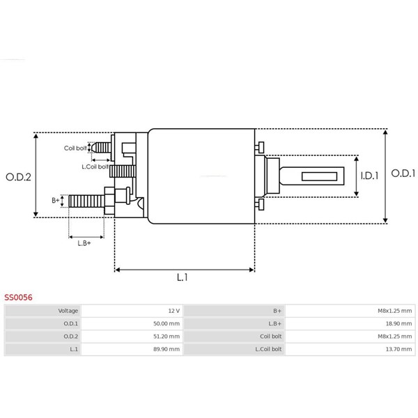 Magnetafbryder, starter 12V AS-PL AS-PL