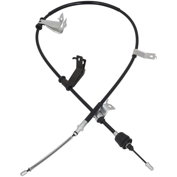 Håndbremsekabel, Bagved til venstre