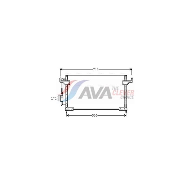 Kondensor, klimaanlæg AVA QUALITY COOLING AVA QUALITY COOLING