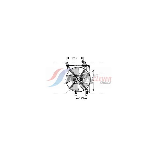 Ventilator, motorkøling 12V AVA QUALITY COOLING AVA QUALITY COOLING