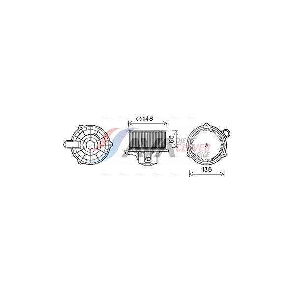 Kabineblæser 12V AVA QUALITY COOLING AVA QUALITY COOLING