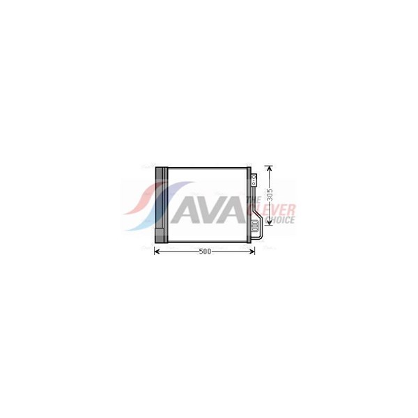 Kondensor, klimaanlæg AVA QUALITY COOLING AVA QUALITY COOLING