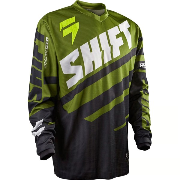MC T-shirt Shift Assault Race sort-grøn L